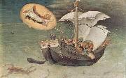 Quaratesi-Polyptychon, funf Predellatafeln mit Szenen aus dem Leben des Hl. Nikolaus von Bari